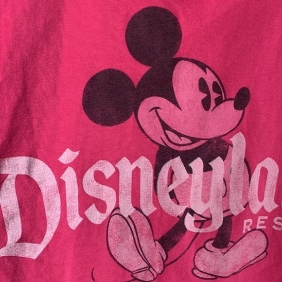 Disneyland pink Mickey Mouse t shirt size large - Picture 3 of 4